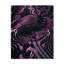 Horloge murale géométrique mauve futuriste Labyrinth-99636631