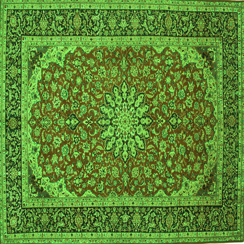 Mccarey Performance Oriental Indoor Rug, Square 7'