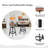 Kameesha 2 - Person Pine Solid Wood Top Four Leg Dining Set