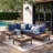 L-Shaped Rattan Outdoor Patio Sofa Set-200797397-200797399