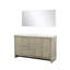 Meuble-lavabo double rustique P 20 po, comptoir en quartz et miroir 70 po-1807054857-1807054856