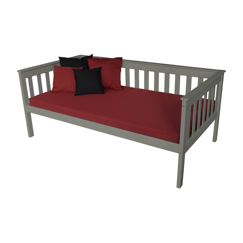 Sharo Solid Wood Daybed, Twin, Dark Green