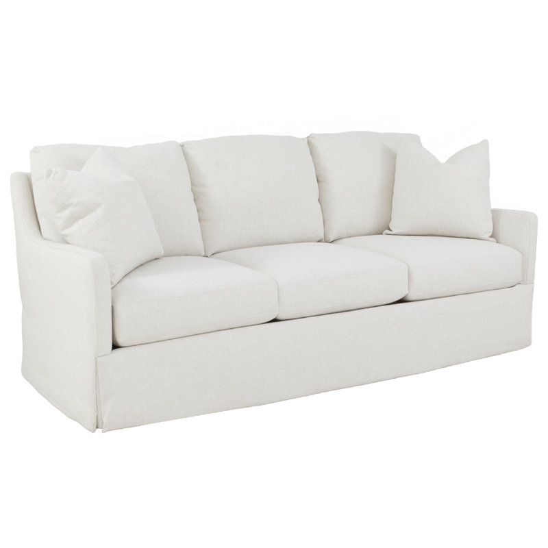 Canapé à accoudoirs effilés 86 po, 9106 Crème