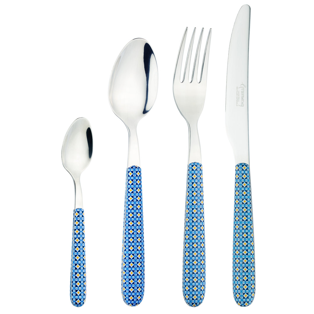 Grunwerg Cutlery Greenworks, 24 Piece Cutlery Set , Service for 6, Mosaic