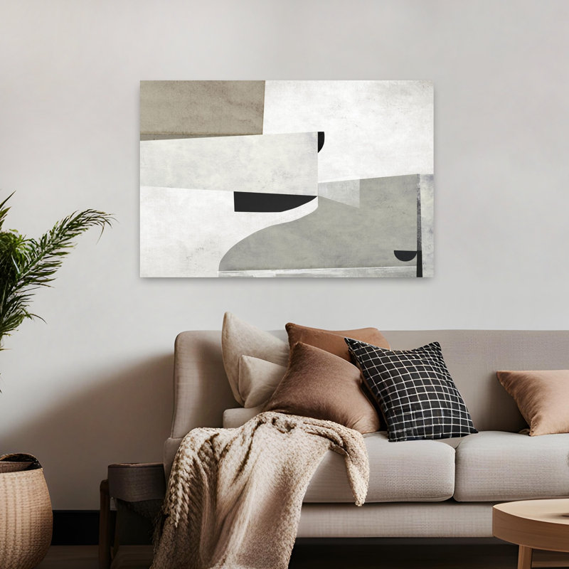 Art contemporain contemporain abstrait, H 32 po x l 48 po