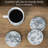 Resin Round 4 Piece Coaster Set