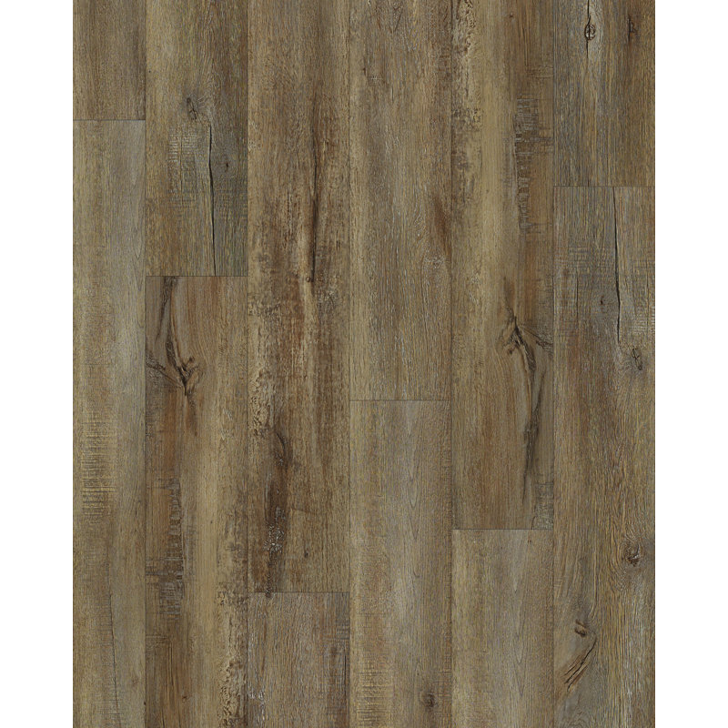 Shaw Encounter Plus 7" x 48" x 4.4" Luxury Vinyl Plank, Weathered Oak