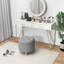 Repose-pieds rond avec rangement 17,5 po