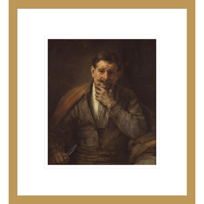 «St. Bartholomew» par Rembrandt van Rijn - Estampe numérique encadrée