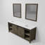 Ensemble de meuble-lavabo double l 84 po x P 22 po et miroirs 34 po Marsyas-2085958320-2040975046