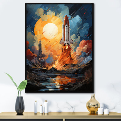 " Expressionist Space Shuttle Burst III "