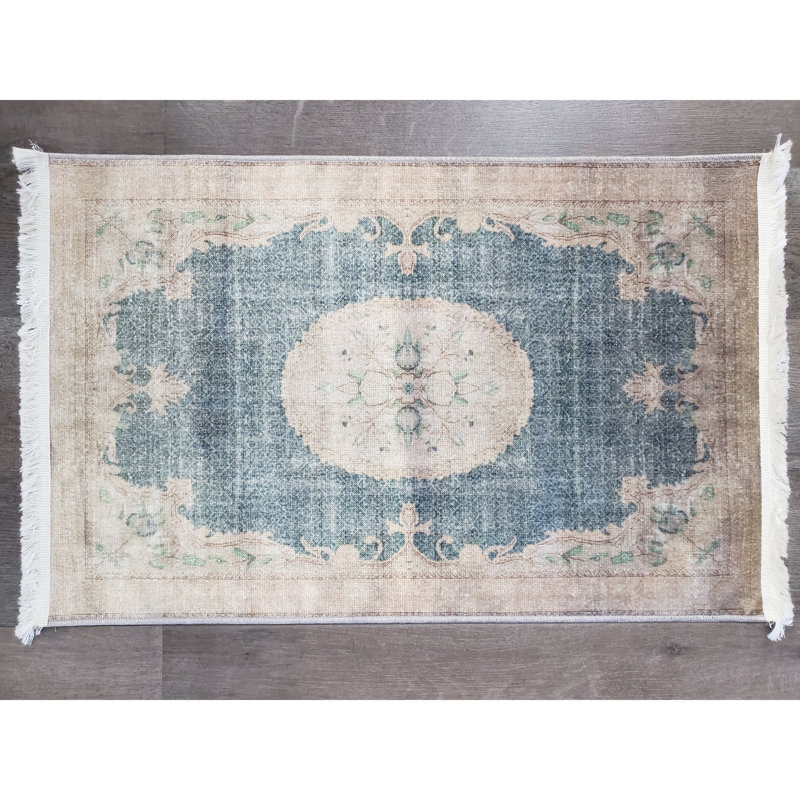 Covin Chenille Oriental Indoor Rug, Rectangle 2'7" x 4'11"