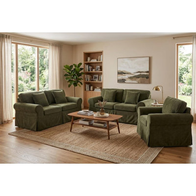Greco Vintage Upholstered Seating Collection Compression Delivery Tool Free Setup Living Room Set