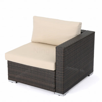 Patio Right Armchair Mbrn + Alu