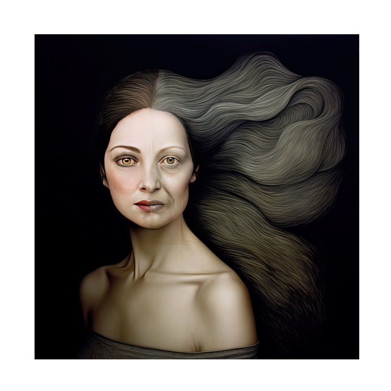 Sasha Wisdom Canvas Art, 35" H x 35" W