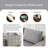 Upholstered U-Shaped Sectional with Ottoman Reversible-174562095