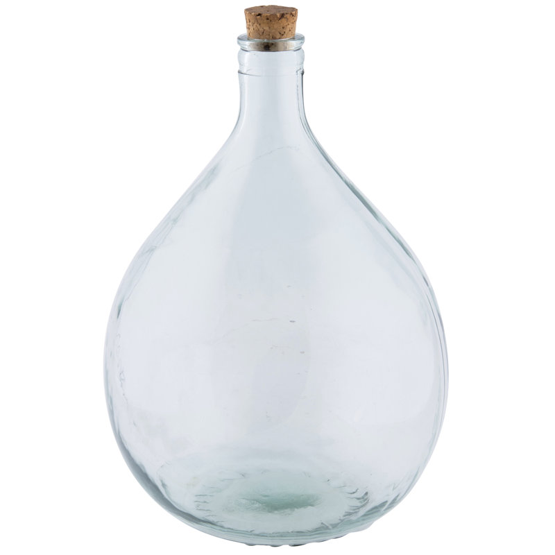 Shelli Handmade Glass Terrarium, 17" H x 11" W x 11" D