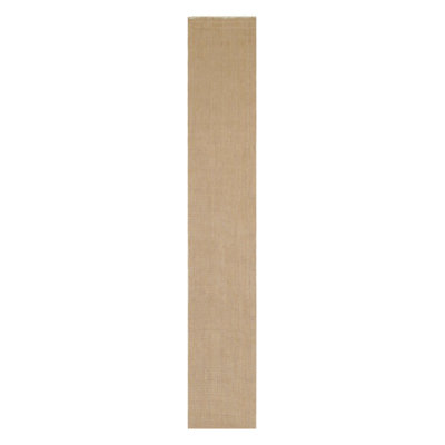 Rug & Kilim's Modern Textural Extra-Long Runner Rug In Beige-Brown & Cream Tones