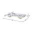 Meuble-lavabo double 61 po avec plateau en marbre Raylani-832579842