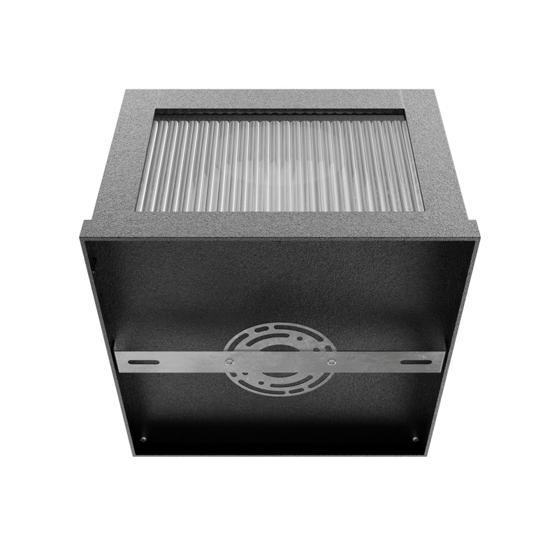 Pillar Pier Mount Light, Black, 14" H x 14" W x 10" D