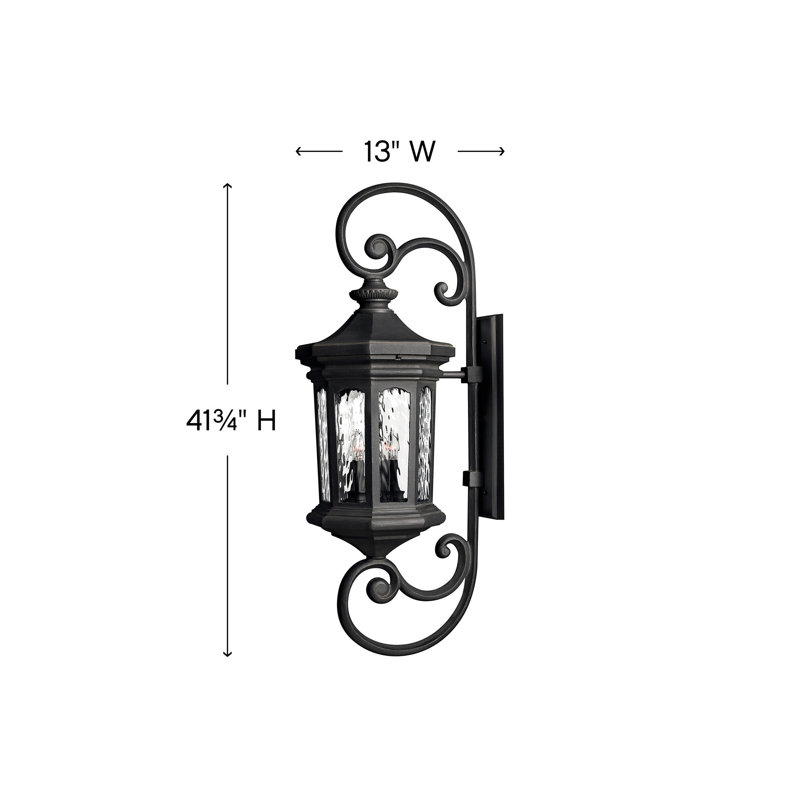 Lanterne murale d'extérieur 4 lumières Raley