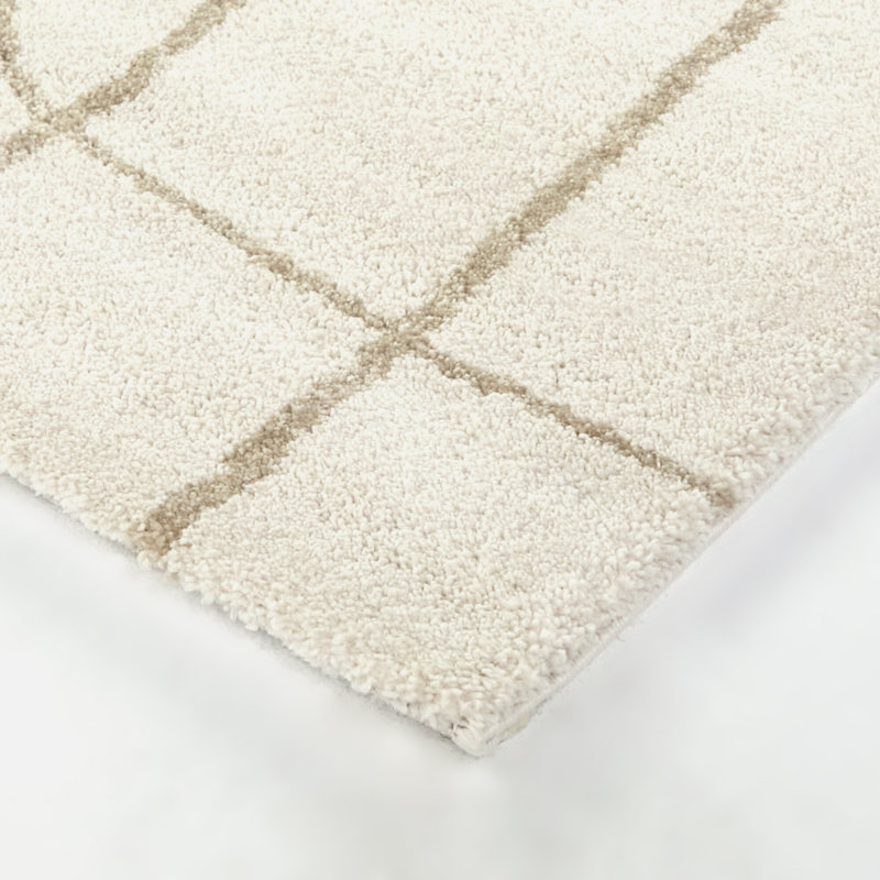 Granberry Tan Abstract Modern Area Rug, Rectangle 5'3" x 6'11.9"