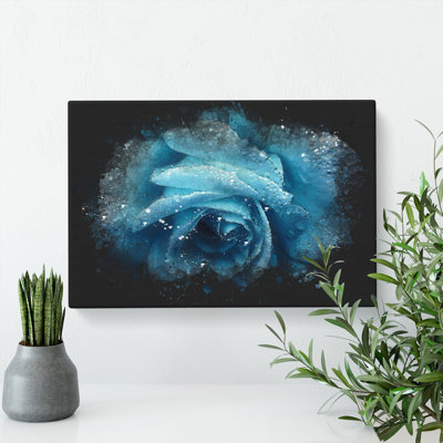 Blue Rose Flower Vol.1 - Wrapped Canvas