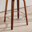 Chaise pivotante moderne et élégante à hauteur de siège baquet de 26 po avec dossier et accoudoirs-623018177