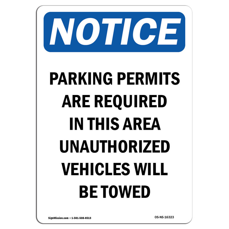 Permis de stationnement requis