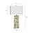 Ceramic Table Lamp - Bali Cream - White Shade
