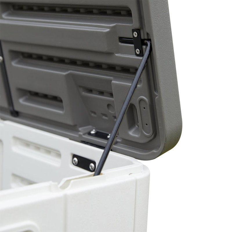 Outdoor 45.7'' W Water Resistant Plastic Lockable Deck Box, White
