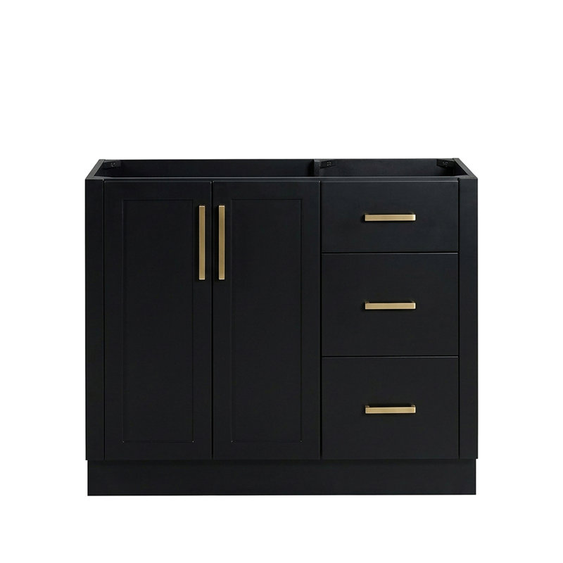   Base de meuble-lavabo simple 42 po Loren, Black