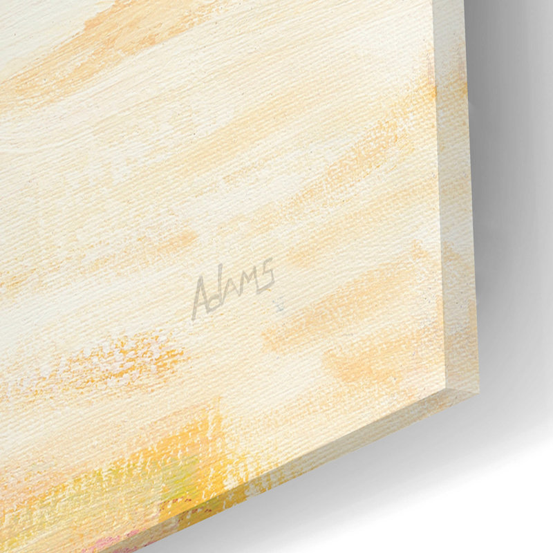 «Cabanas II» par Phyllis Adams, art mural en verre acrylique, H 12 po x l 12 po