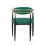 Chaises d'appoint modernes 2 pièces, tissu d'ameublement, tissu de décoration de salle à manger ultramoderne, style contemporain