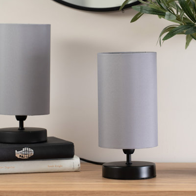 Romica Pair of Touch Table Lamps with Fabric Shades