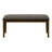 Bench, 44" Rectangular, Upholstered, Wood, Dining Room, Kitchen, Entryway, Brown Solid Wood, Brown Fabric, Transitional