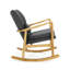 Solid Wood Rocking Chair with Cushion-1481441140-1481441097