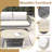 67" Acacia Outdoor Loveseat With Cushions