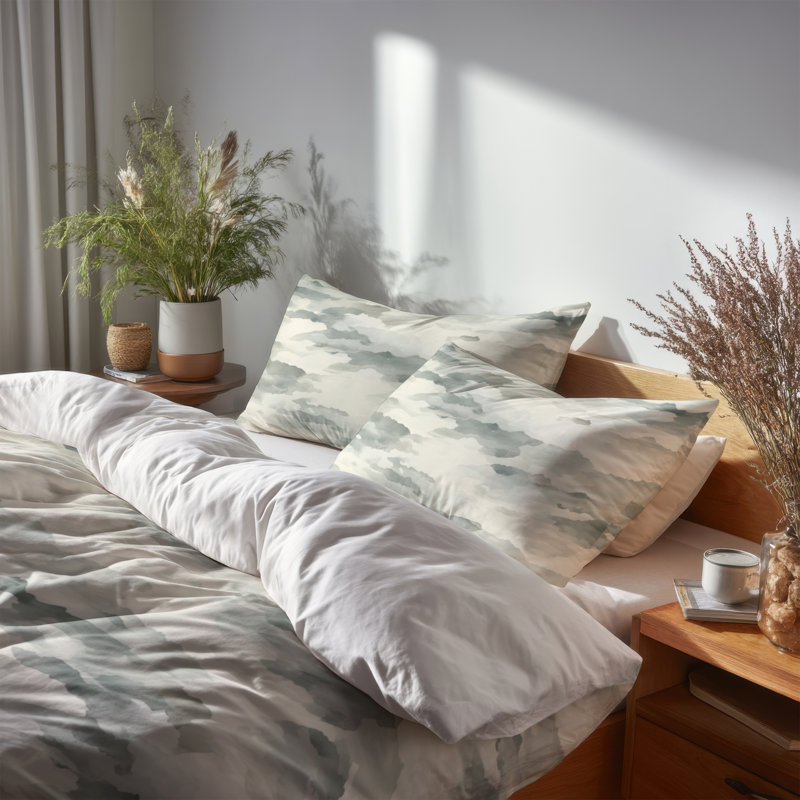 Ensemble de 4 édredons Abstract Bed, King Comforter + 3 Additional Pieces
