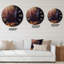 Vieille photo encens fumée et soleil - Horloge murale traditionnelle-59913121