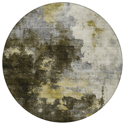 Fibra Brown Washable Indoor-Outdoor Rug - 