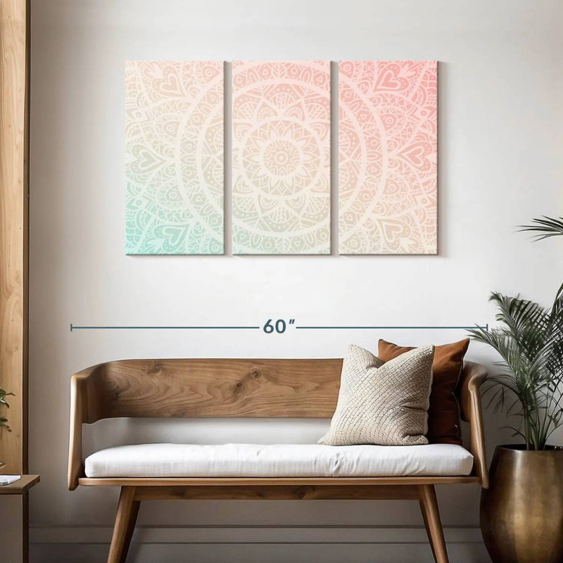 Kerner Gradient Mandala, 28" H x 45" W