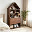 Bureau d'artisanat pliant avec tablettes de rangement