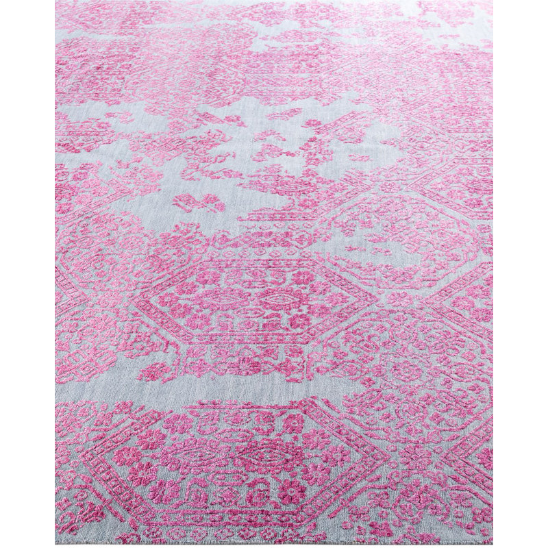Overdyed One-of-a-Kind 7' 10" X 9' 10" Hand Knotted Area Rug