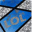 Lol-Blue Print by Eddie Bruckner