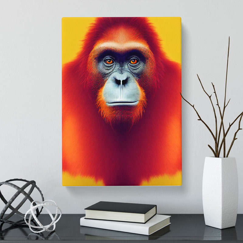 Orangutan - Wrapped Canvas, 50cm H x 35cm W x 3cm D