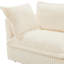 Fonction convertible 3 avec 3 repose-pieds, matériaux en velours côtelé crème