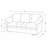 Ramdev Top Grain Leather Sofa with Cushioned Back and Pillow Top Arm-124301330-35667466