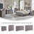 Farmhouse 23.6'' W  Nightstand With Charging Station , Wood End Table With 3 Large Drawers-1654410979