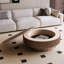 Table basse Timeshia, table basse moderne, table basse en bois, table basse ronde avec rangement-106340848-111202278
